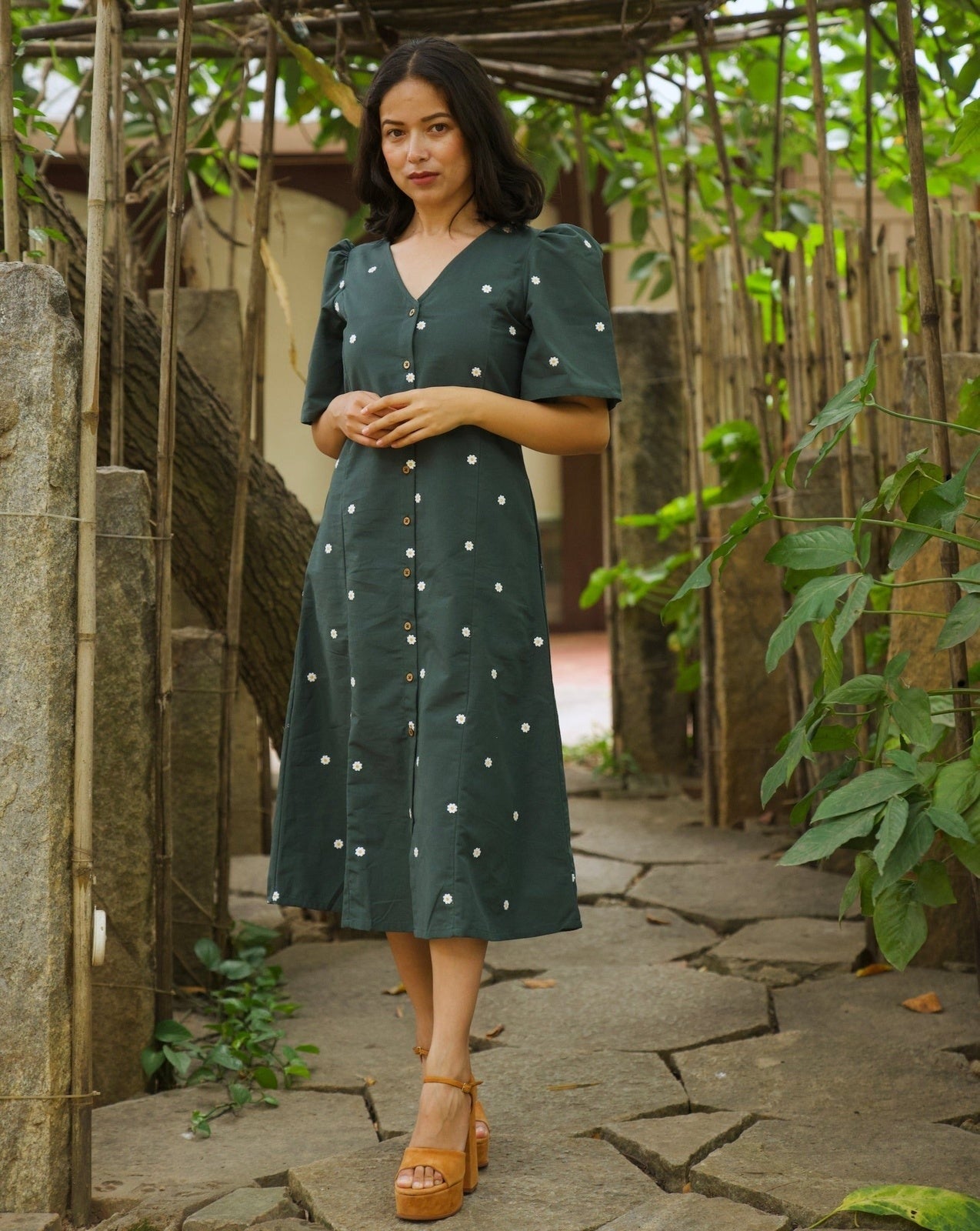 Wear Your Greens Cotton Dress