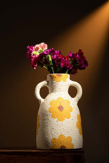 Sunflower Magic Terracotta Vase