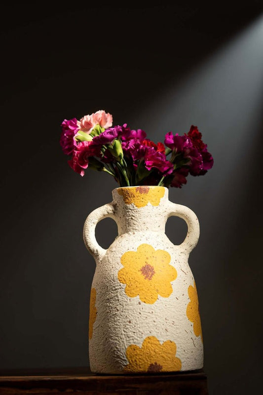 Sunflower Magic Terracotta Vase