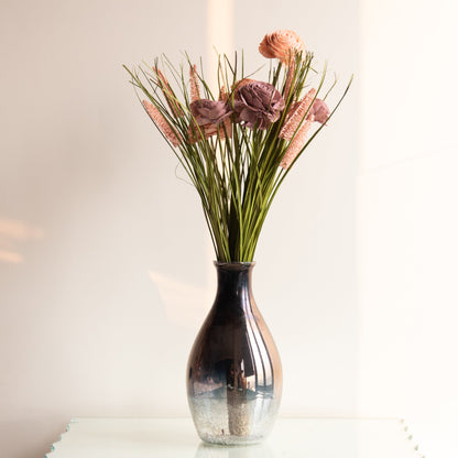 Classic Green and Pink Everlasting Floral Bunch