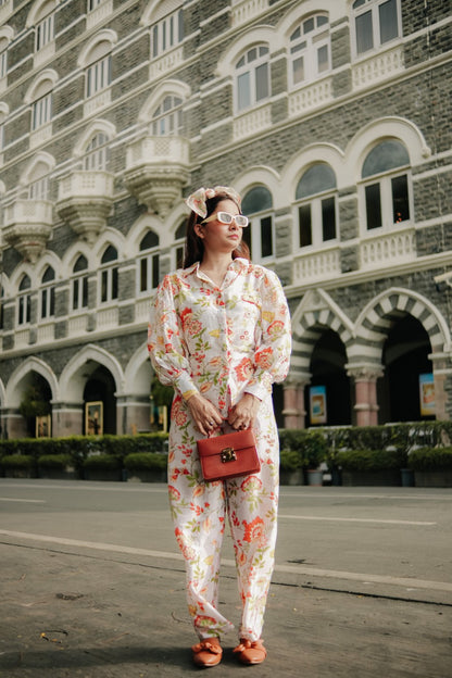 White Floral Co-Ord Set