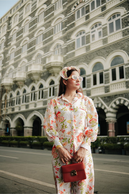 White Floral Co-Ord Set