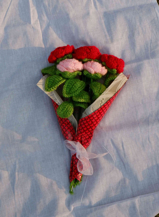 Crochet Roses Bouquet