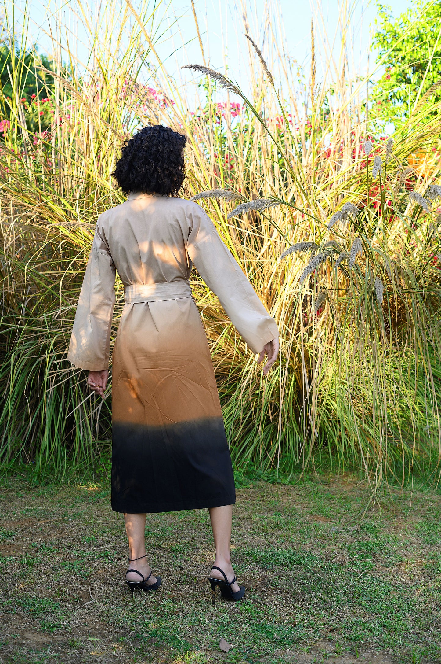 Izumi Kimono Sleeved Dress