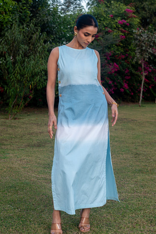 Yesha Blue Ombre Dress