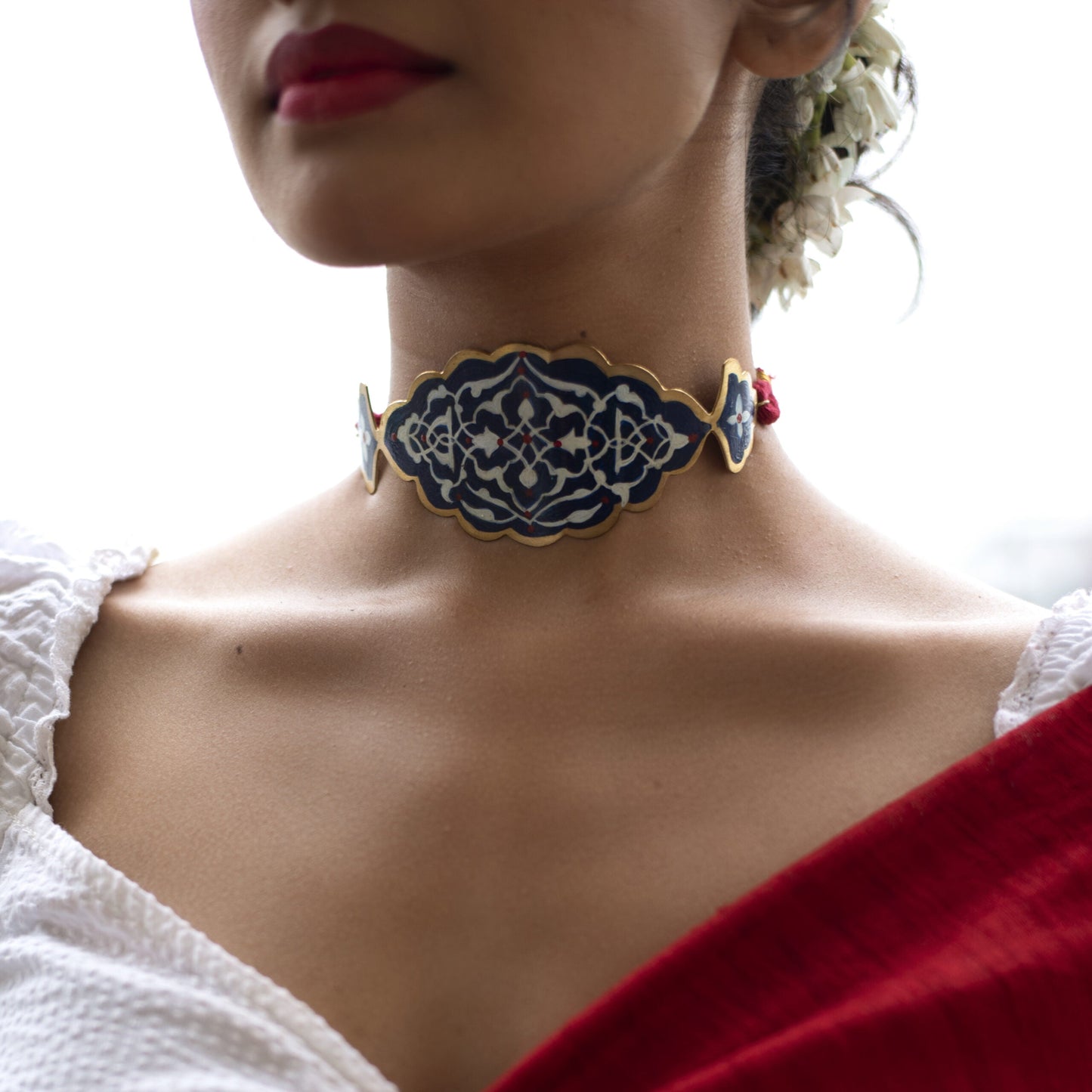 Neel Brass Handpainted Choker