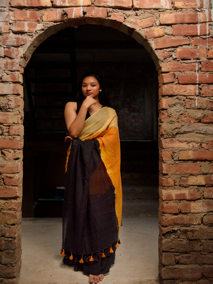 Black Tie & Dye Saree