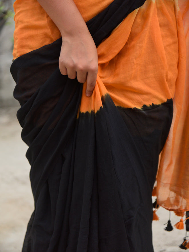 Black Tie & Dye Saree – Local Nation