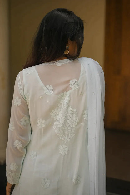 Chikankari Palazzo Set