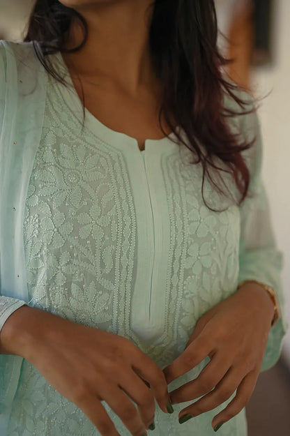 Chikankari Palazzo Set