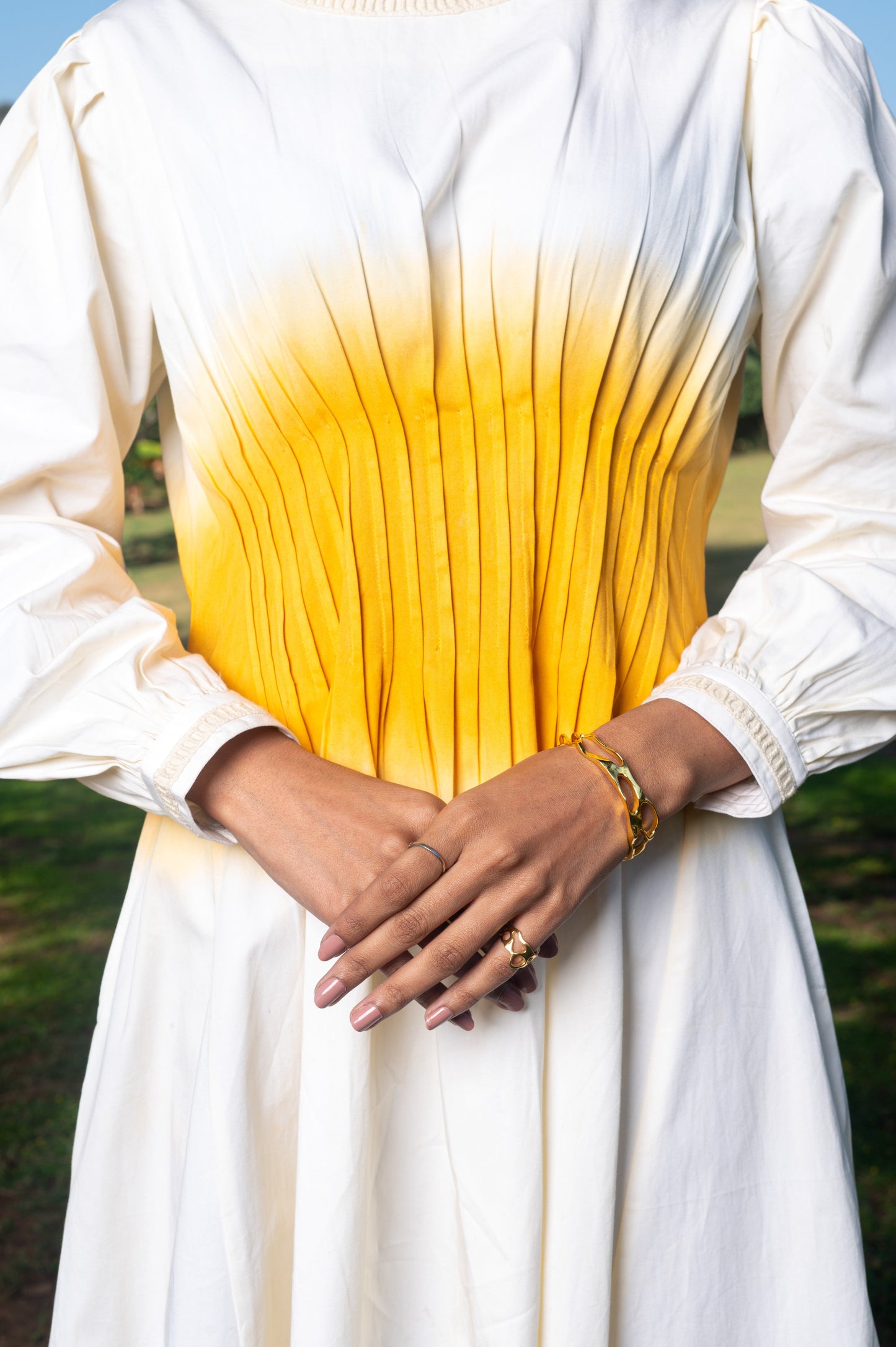 Avaani A-line Twill Dress