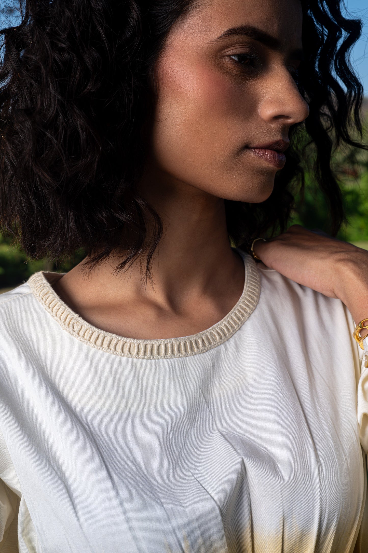 Avaani A-line Twill Dress