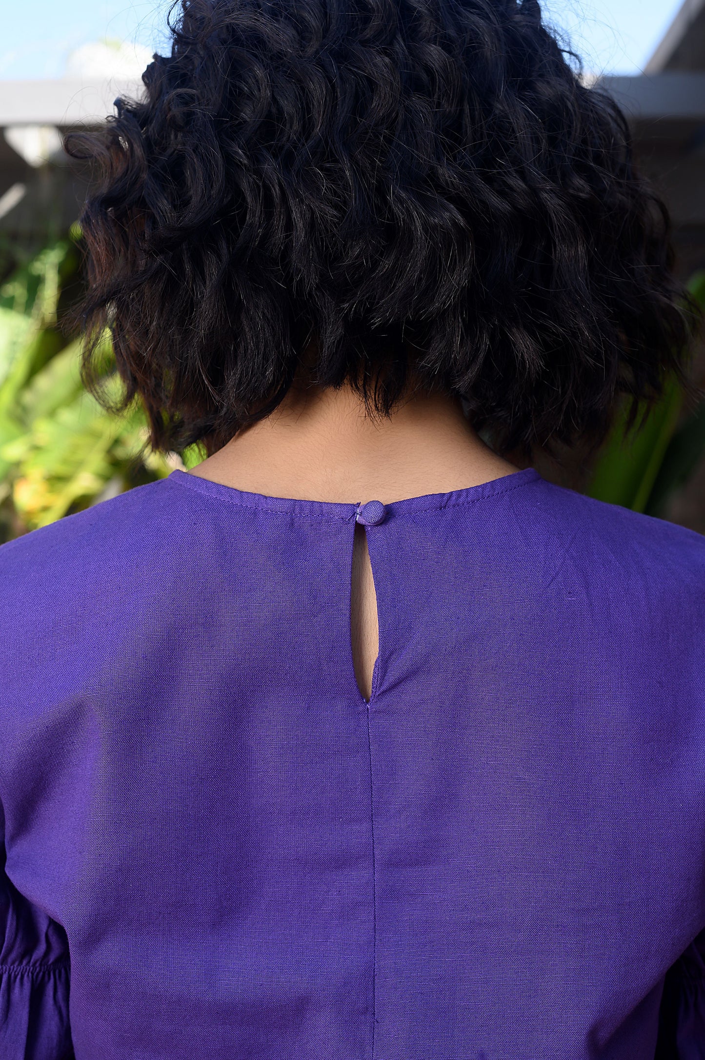 Zarina Purple Cotton Co-ord Set