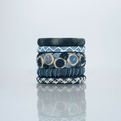 Imperial Denim Bangle Set