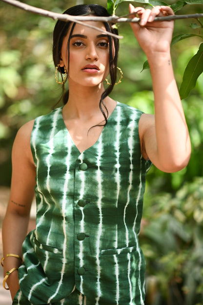 Dhaara Green Co-ord Set