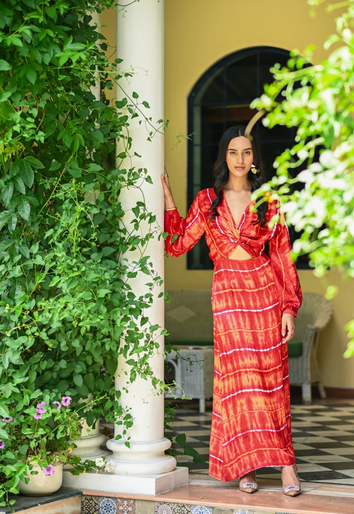 Ryka Cut-out Silk Dress