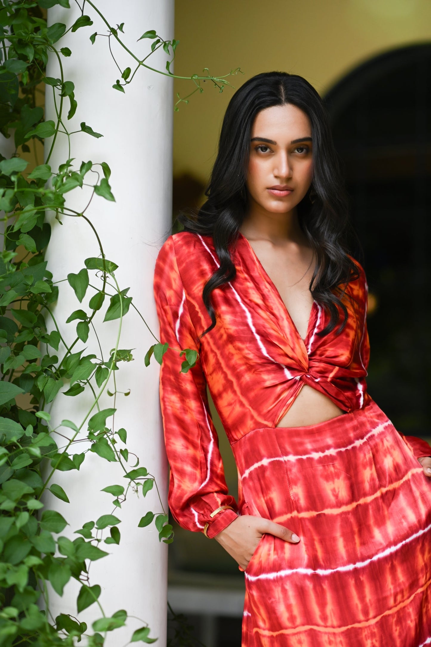 Ryka Cut-out Silk Dress