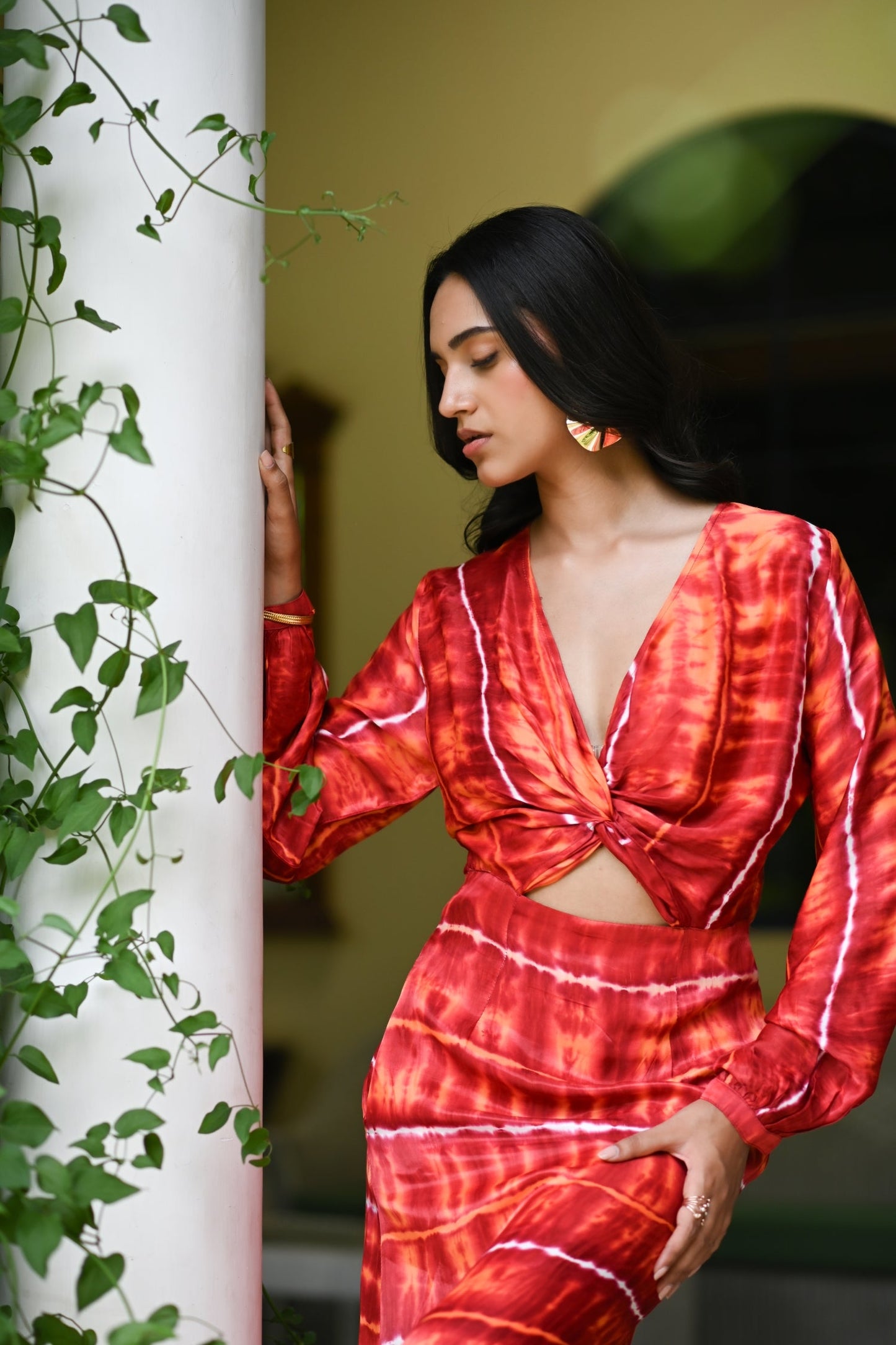 Ryka Cut-out Silk Dress