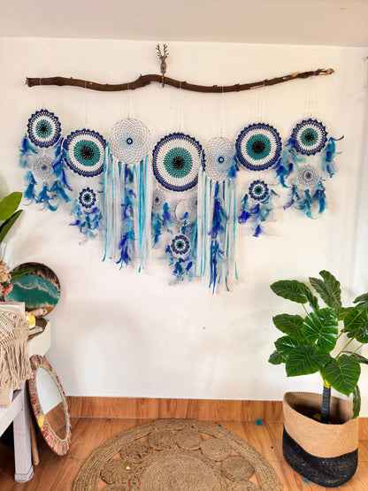 Evil Eye Cluster Dreamcatcher