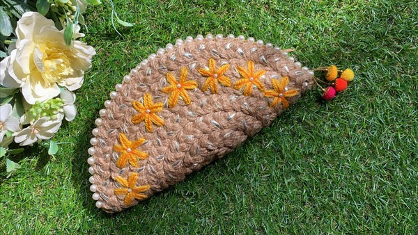 Canadian Lily Half Moon Clutch