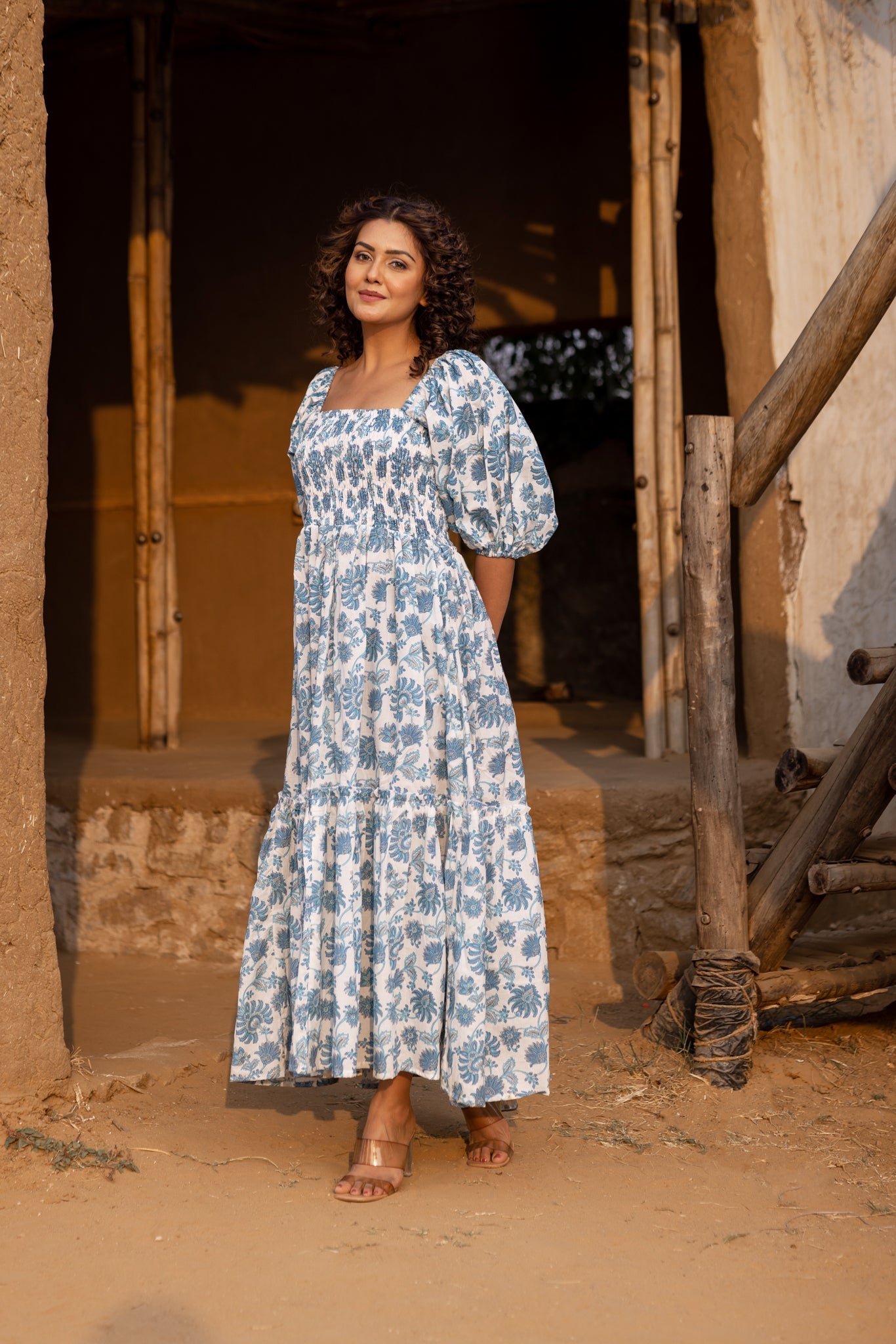 Iris Handblock Dream Dress