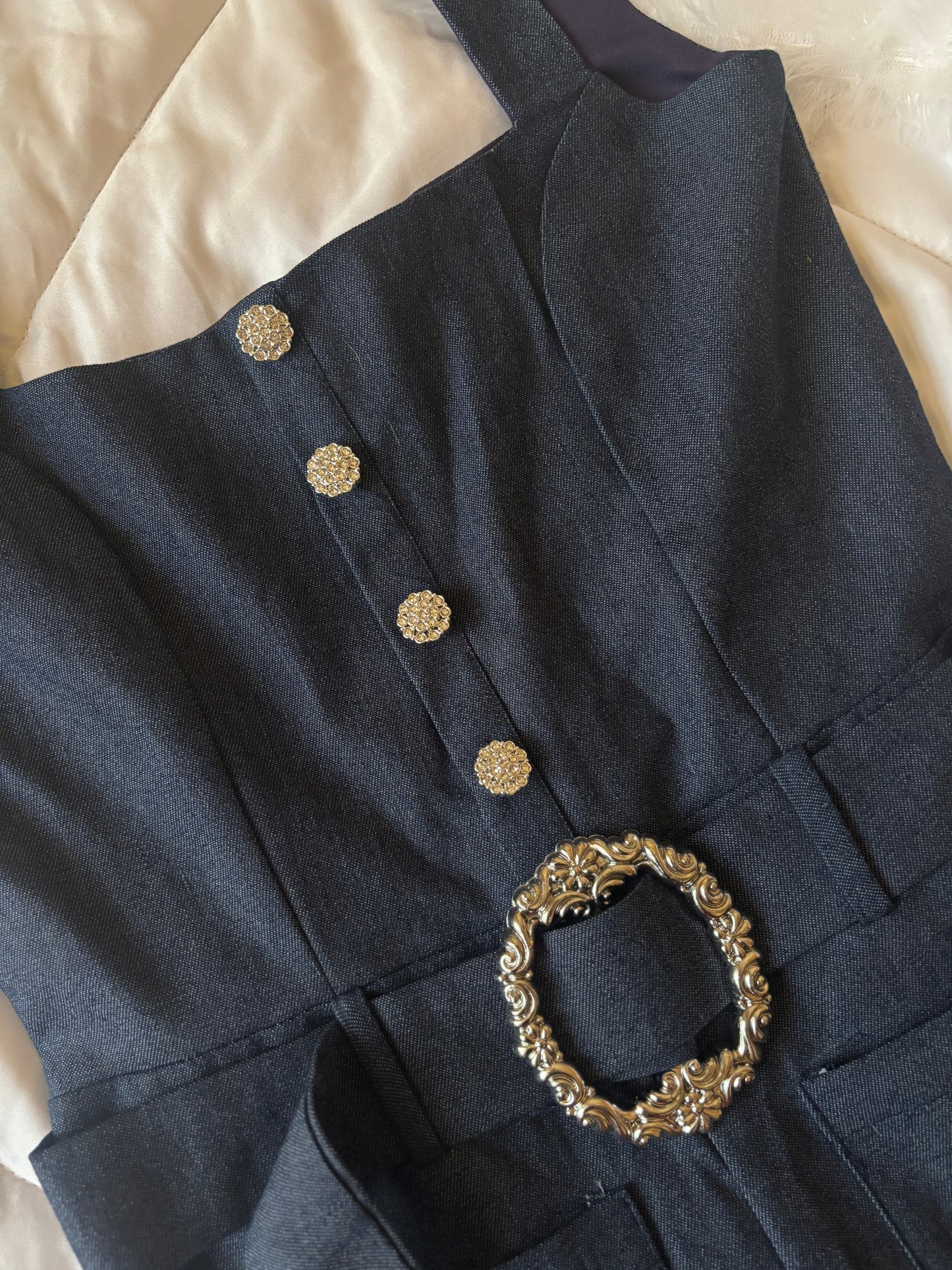 Denim Hourglass Jumpsuit