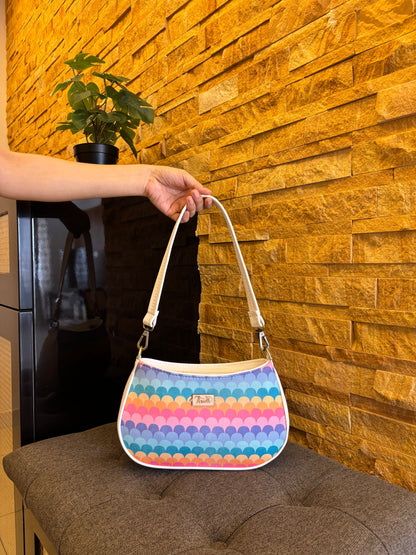 Candy Wave Handcrafted Baguette Bag
