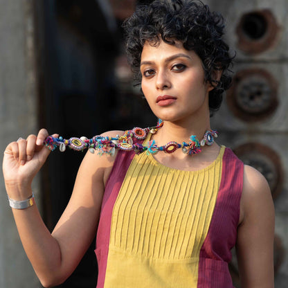 Mirror Kutchy Multicolor Necklace