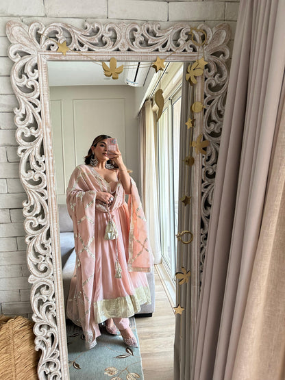 Vanya Blush Pink Georgette Suit Set