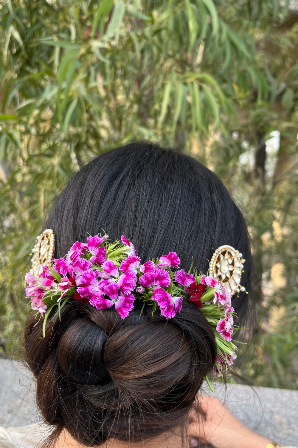Chandrama Kundan Hair Clips
