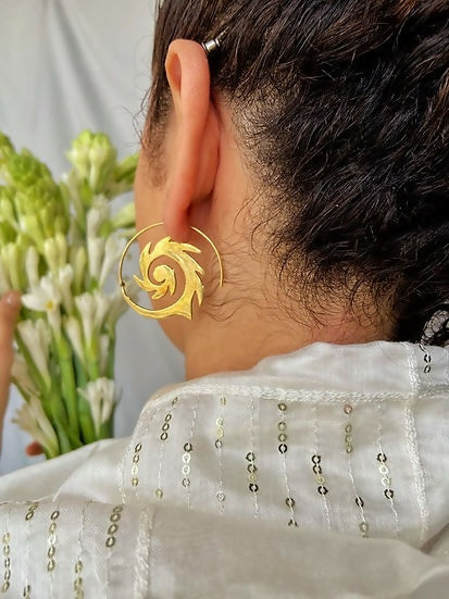 Khaleesi Brass Earrings