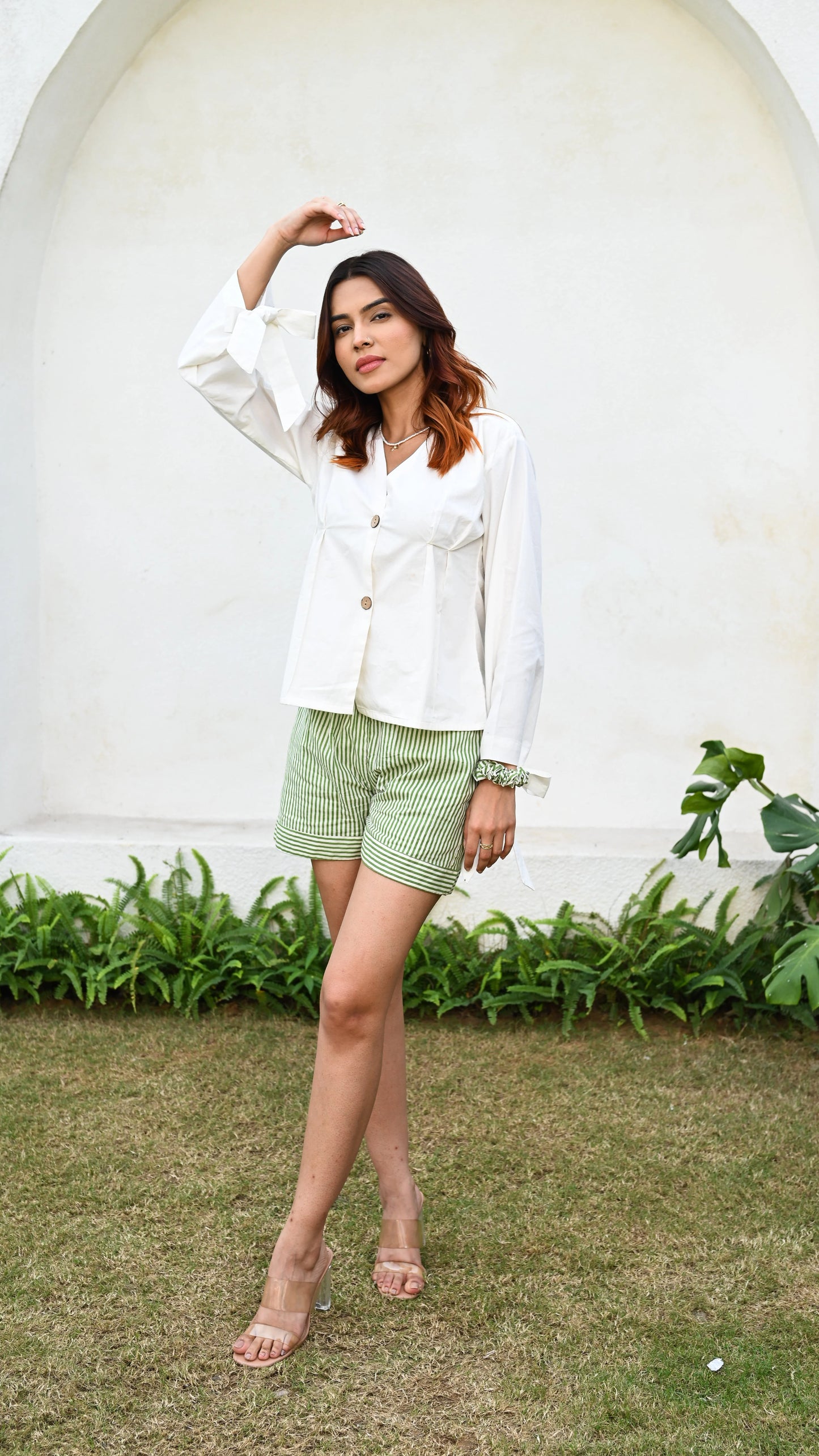 Plum Perfect Knot‑Sleeve Coord Set