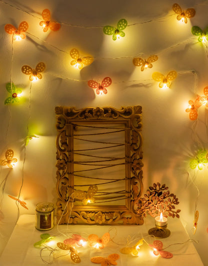 Vivid Butterflies - Crocheted String Lights