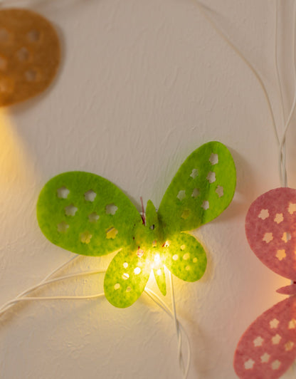 Vivid Butterflies - Crocheted String Lights