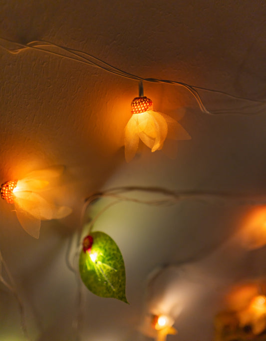 Radiant Florals - Crocheted String Lights