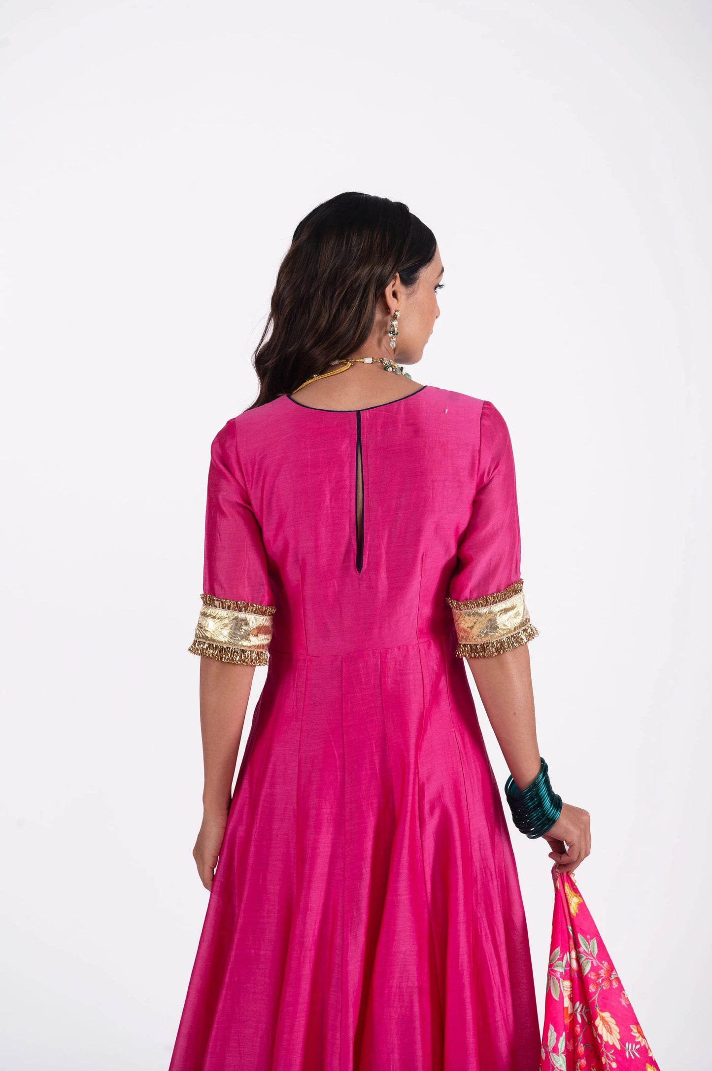 Firdaus Silk Anarkali Set