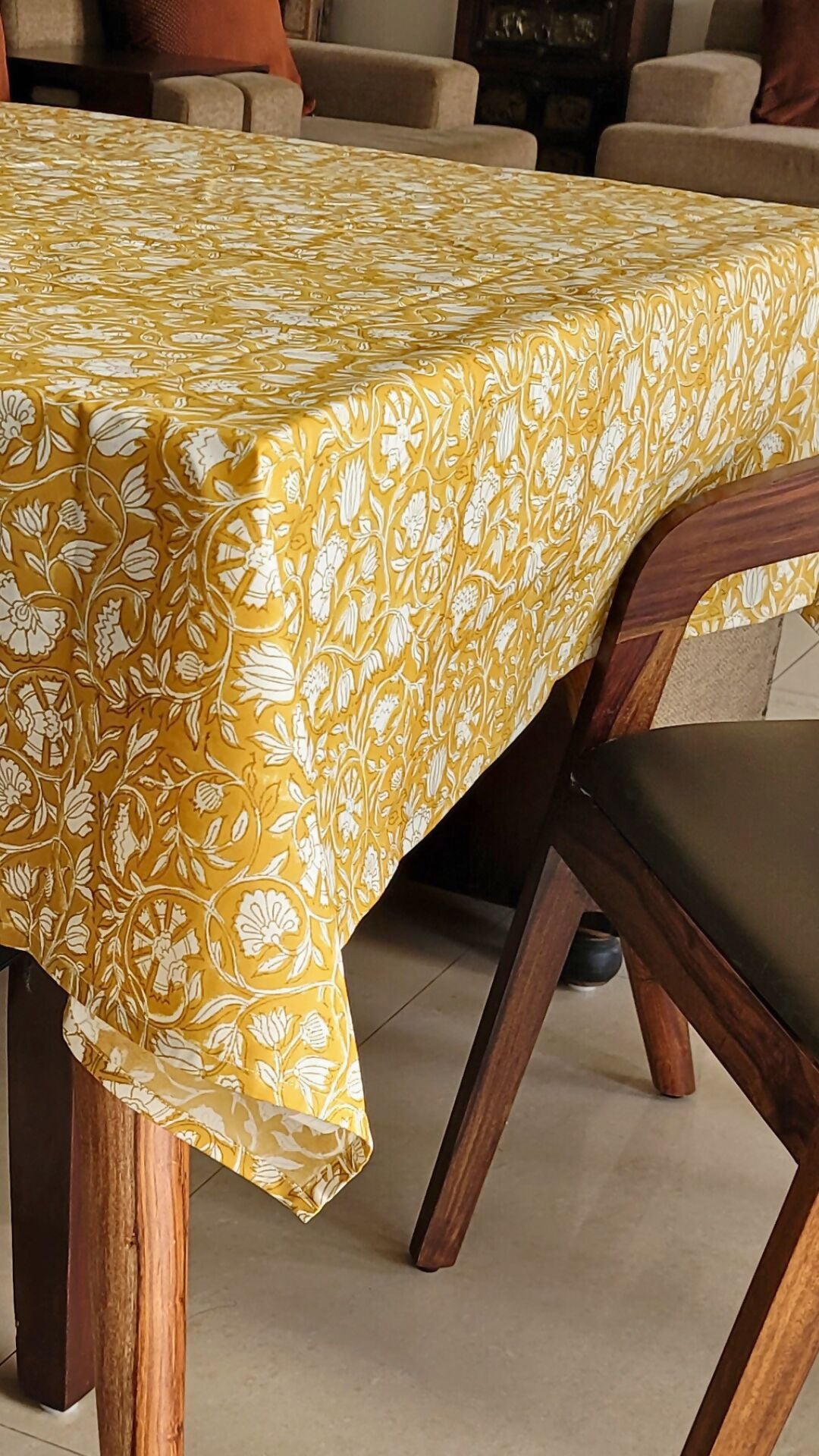 Mustard Fields Wipeable & Anti-slip Tablecover - RECTANGLE