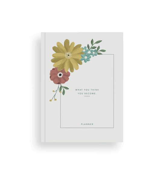 PlanDoReflect: Undated Yearly Planner + Guided Journal | Floral Frame