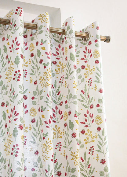 Room Darkening - Foraged Berries Cotton Curtain