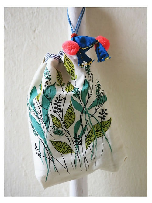 Leafy Toiletry Make-up Pouch