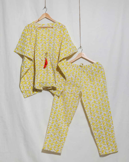 Jahnvi Funky Monkey Chill Jams Cotton Co-ord Set
