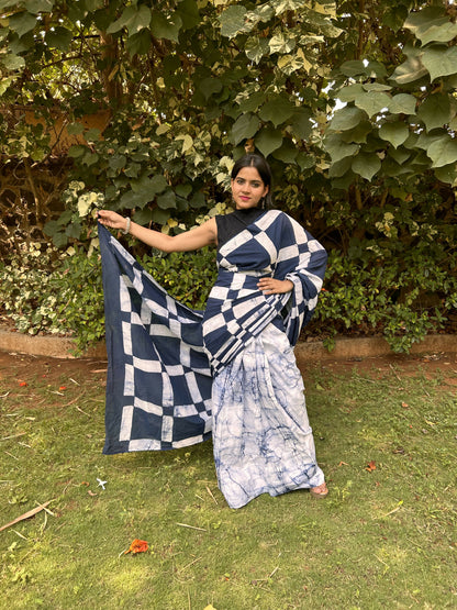 Unboxed Cotton Instantwear Pocket Saree