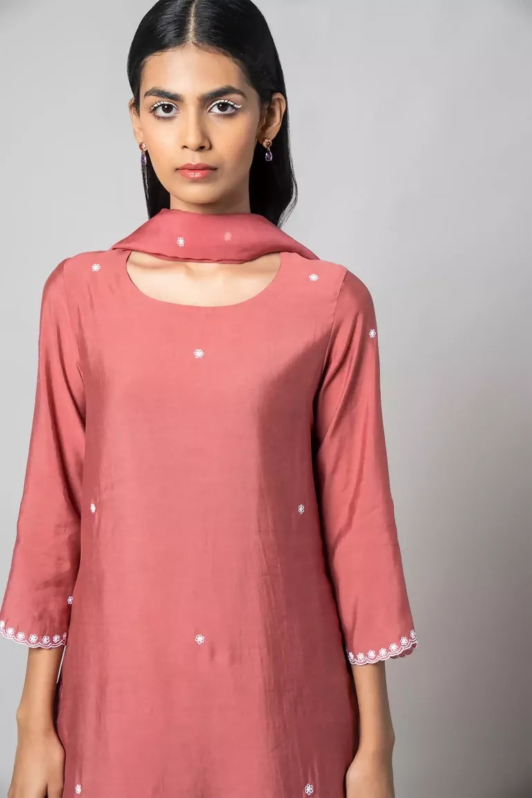 Dusty Rose Kurta Set