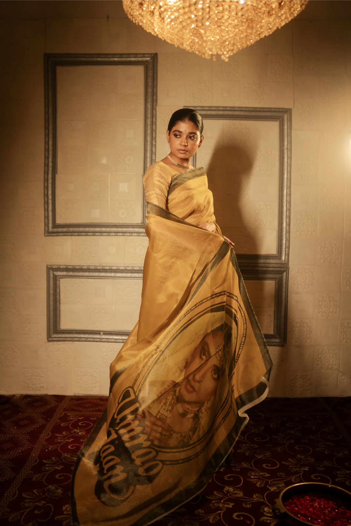 Umrao Jaan Gold Tissue Saree