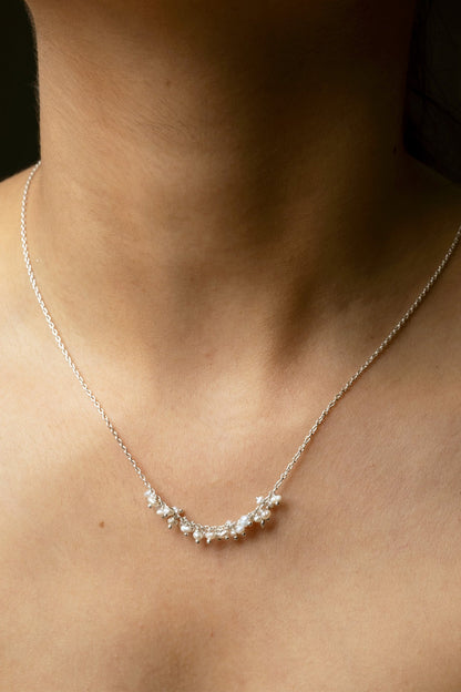 Ghungroo Pearl Cluster Necklace