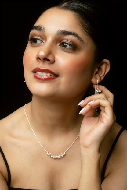 Ghungroo Pearl Cluster Necklace