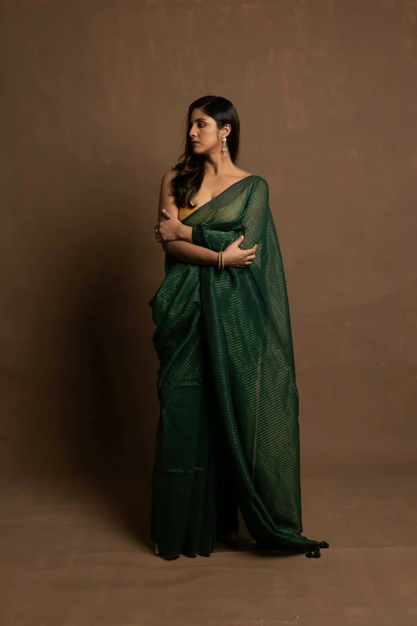 Shooting Star Zari Stripes Saree