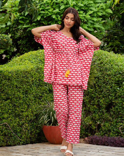 Happy Hippos Chill Jams Cotton Co-ord Set
