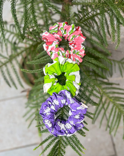 Playful Cotton Scrunchies - Set of 3