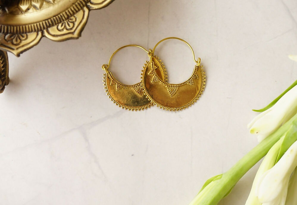 Mumtaz Brass Earrings